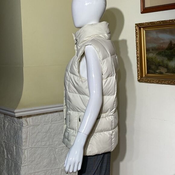 Eddie Bauer EB700 Goose Down Puffer Vest Jacket White - Picture 4 of 14